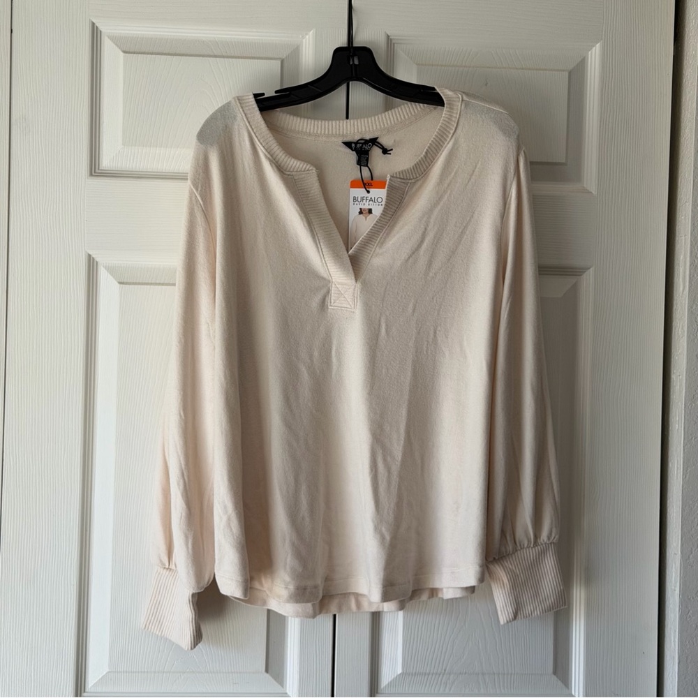 Buffalo David Bitton Cozy V-neck Top, XXL